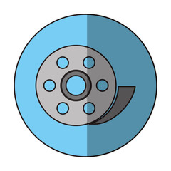 Film reel icon. Cinema movie video film and media theme. Isolated design. Vector illustration