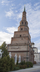 leaning tower in kremlin,kazan,russian federation