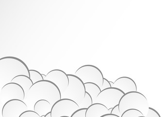 Overlapping Circles Clean Design Background