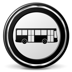 bus black and gray icon