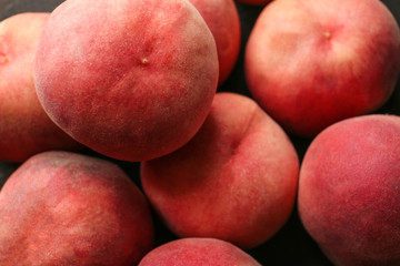 Fototapeta na wymiar Fresh peaches background