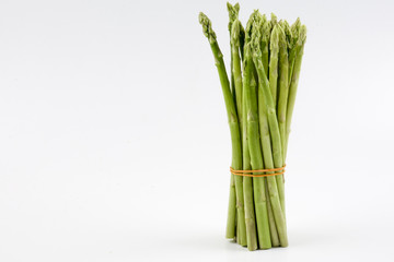 Asparagus on white