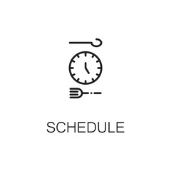 Clock icon or logo for web design