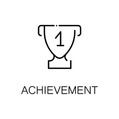 Achievement icon or logo for web design
