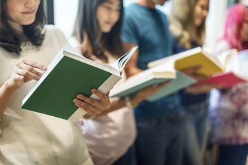 Book Bookcase Library Reading Research School Concept