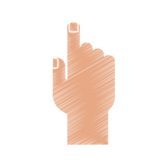 Human hand icon. Gesture palm and communication theme. Isolated design. Vector illustration
