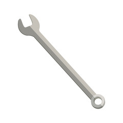 metallic wrench mixt icon tool vector illustration