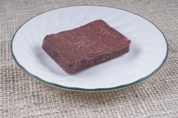 shrimp paste on white.
