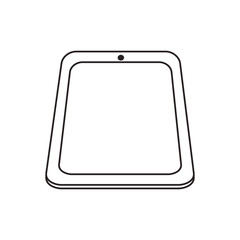 Tablet icon. Device gadget technology and electronic theme. Isolated design. Vector illustration