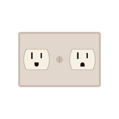electric plug icon. Energy power technology and charge theme. Isolated design. Vector illustration