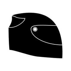 Helmet icon. Formula racing competition sport and speed theme. Isolated design. Vector illustration