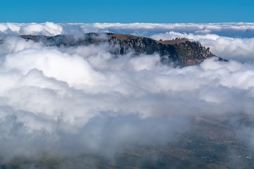 Mountain Demerdzhi, wrapped in mist