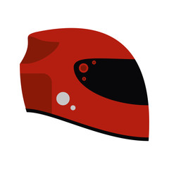 Helmet icon. Formula racing competition sport and speed theme. Isolated design. Vector illustration