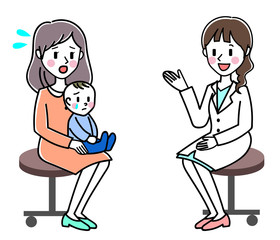 診察　赤ちゃん