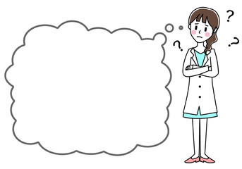 女性　医者　白衣