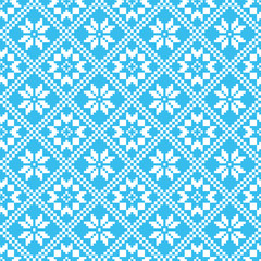 Traditional scandinavian pattern. Nordic ethnic seamless background