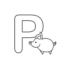Baby  animals  alphabet  kids coloring  page
