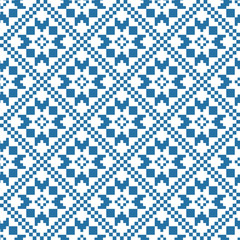 Traditional scandinavian pattern. Nordic ethnic seamless background