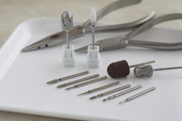 Medical instrument, medical drills for podiatry, chiropody or pedicure