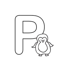 Baby  animals  alphabet  kids coloring  page