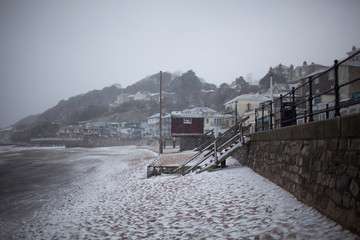 Snow Covered Frozen Beach