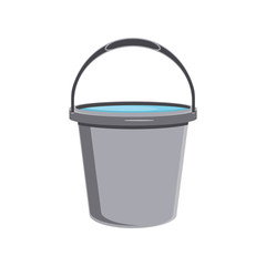 Grey bucket icon