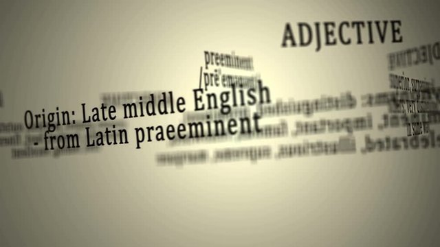 Definition: Preeminent
