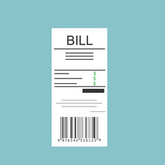 Paying bills concept