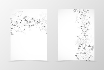 Front and back digital flyer template design