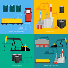 Oil industry concept
