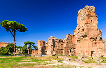 Rome, Italy - Ruins of Baths of Caracalla