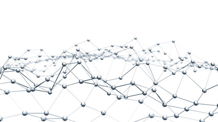 3D Hintergrund als Netwerk Konzept
