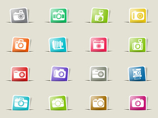 camera icon set