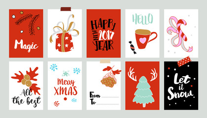 Xmas tags with greetings
