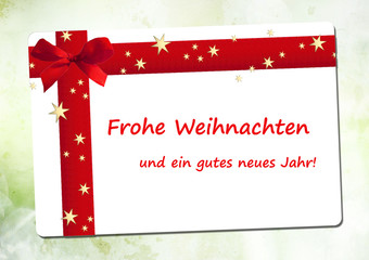 Frohe Weihnachten und ein gutes neues Jahr