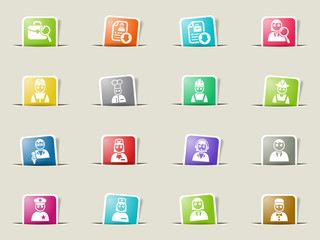 job search icon set