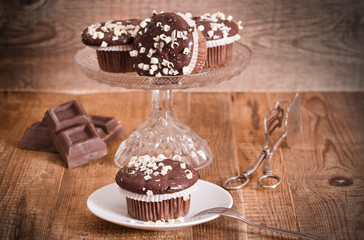 Chocolate muffin. 