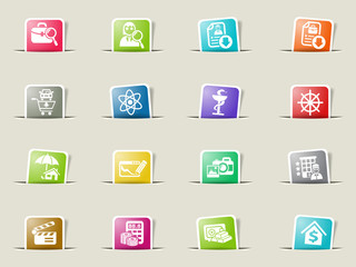 job search icon set