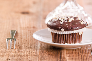 Chocolate muffin. 