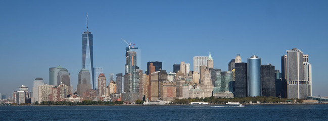 Obraz premium Vue sur Manhattan depuis Liberty Island