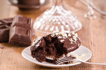 Chocolate muffin. 