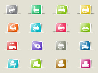 print icon set