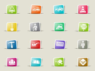 road repairs icon set