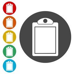 Vector checklist icons set 