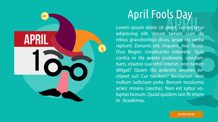 April Fools Day Conceptual Banner