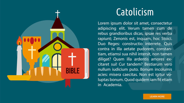 Catholicism Conceptual Banner