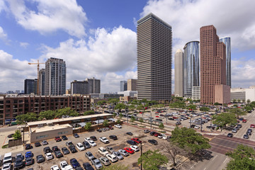 Houston downtown view