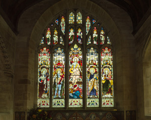 Fototapeta na wymiar St Michael Church Stained Glass
