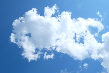 blue sky with cloud