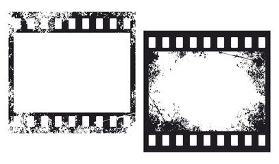 grunge film frames (photo filmstrip)